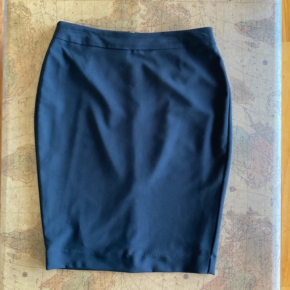 Black Label Elegant Black Pencil Skirt